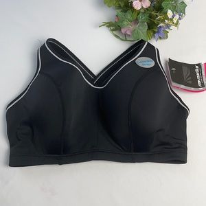 Marika Black Convertible Sport Bra Size 18